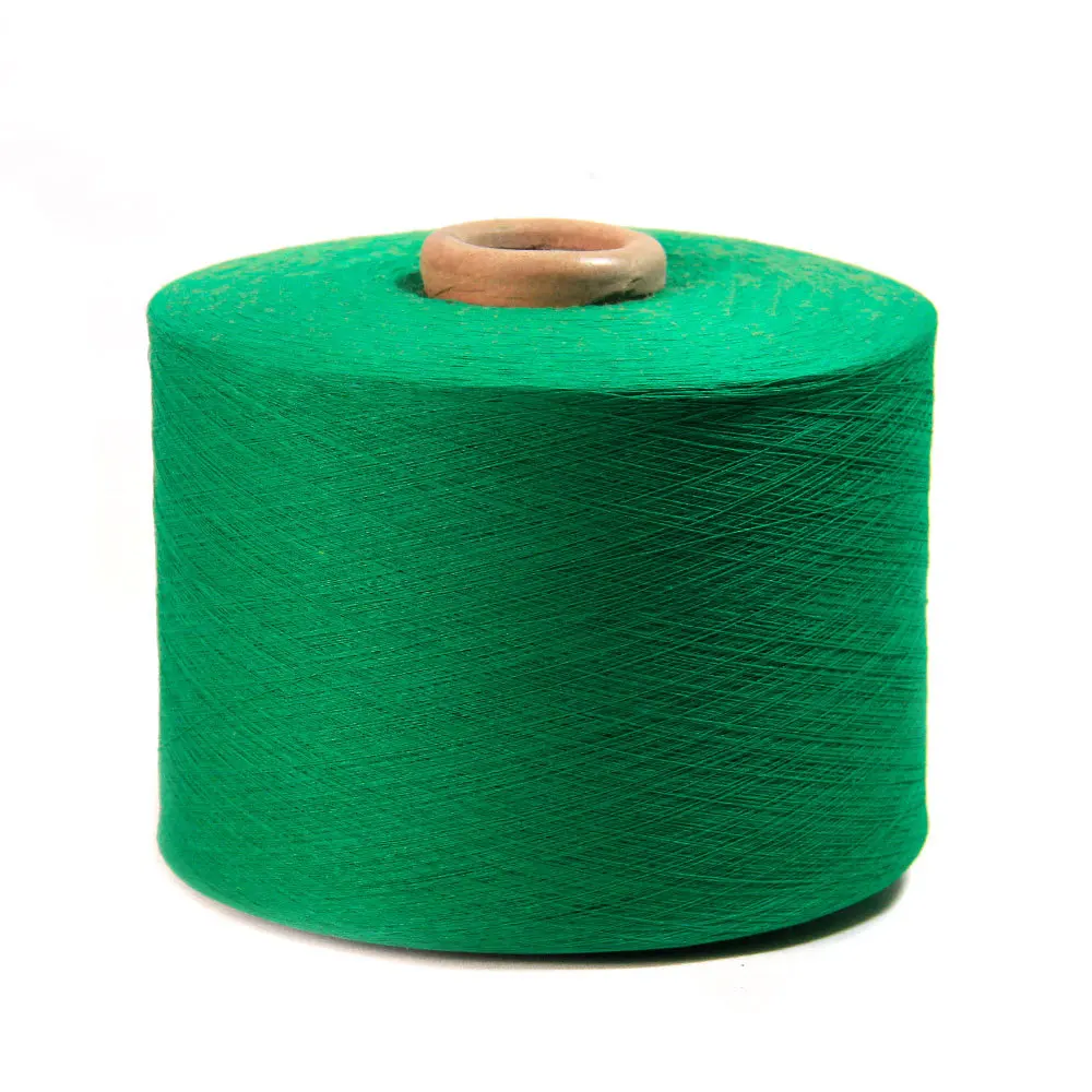 oe recycled yarn manufacturer regenerated polyester cotton knitting yarn 10S/1 12S/1 recycled yarn for bags