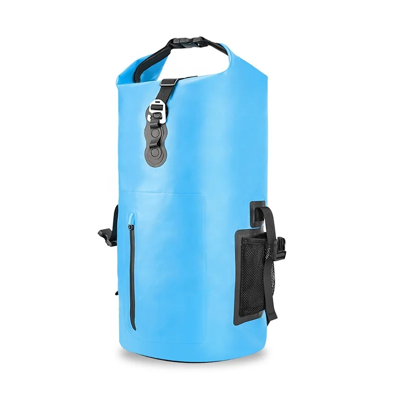 YUANFENG New Factory Wholesale 500D Tarpaulin PVC 30L Dry Backpack Bag Waterproof Foldable Backpack