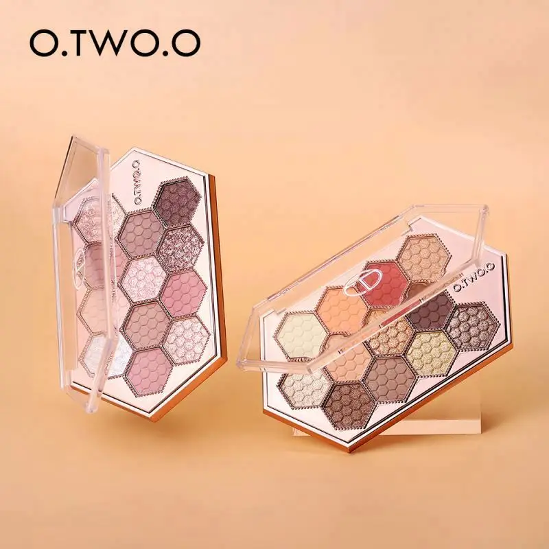 O.two.o Original Silky Natural Smudge Proof Eye Shadow Palette Brighten Matte Long Lasting Eyeshadow Cosmetics Makeup Products