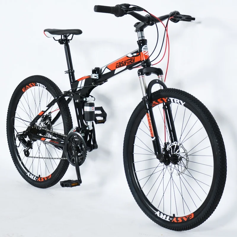 26 inch 21 speed good quality folding bike adults mountain bike suspension foldable bicycle