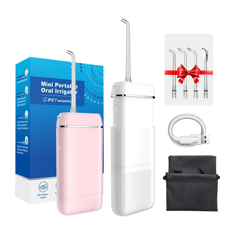 140ml 3 modes Mini Portable Detachable Water Tank Cordless Dental Irrigation Electric Rechargeable Floss Water Flosser for Teeth