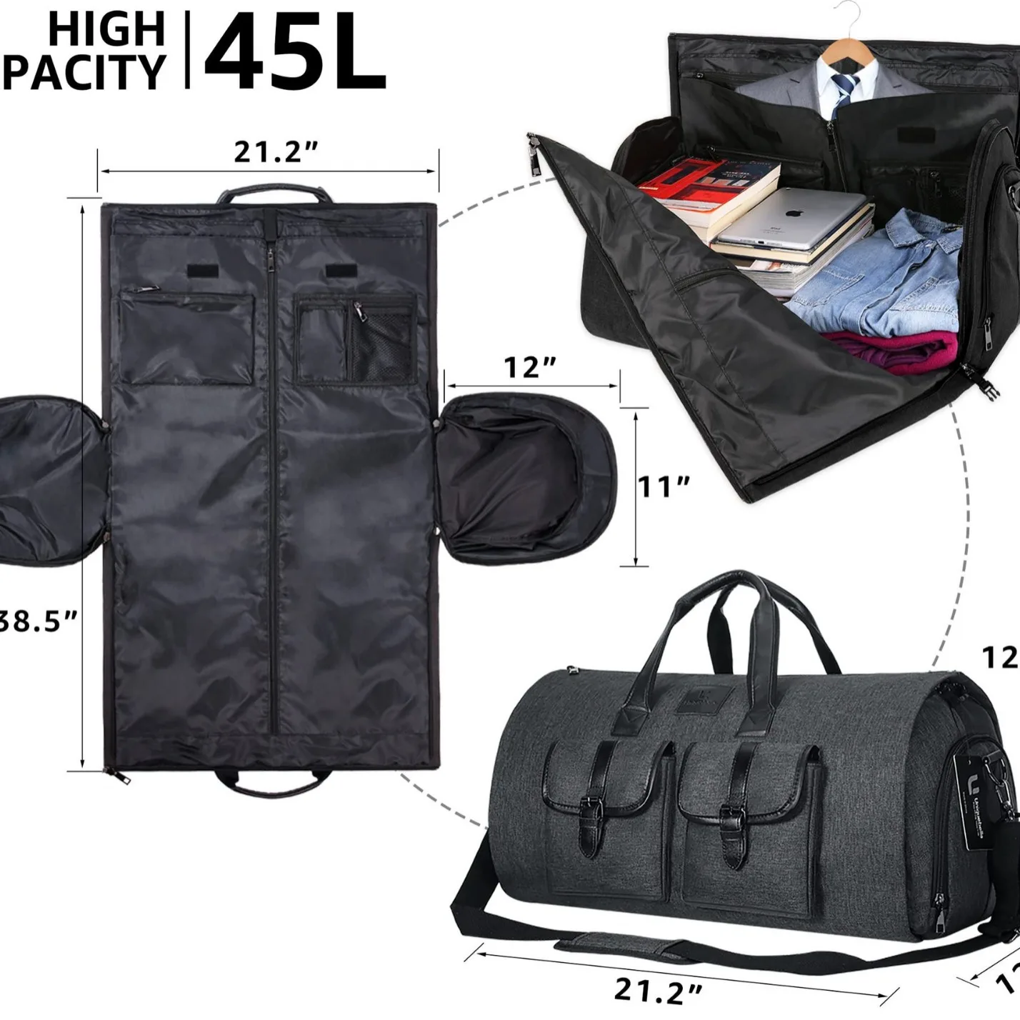 Customization waterproof Foldable  Suit Travel Bag weekender luggage travel bags travel totes bag Handbag For Men women