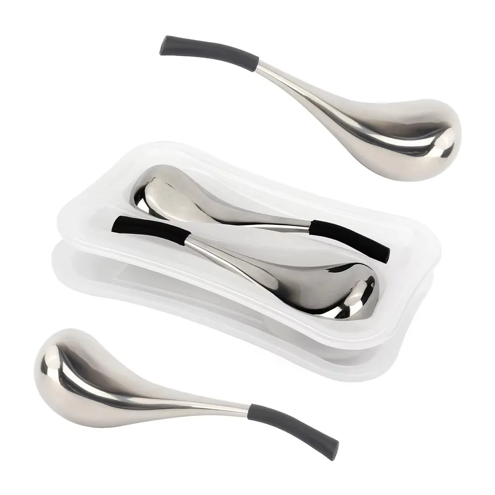 Wholesale Cosmetic Beauty Care Heating Cooling Cosmetology Massager Lifting Tools Facial Ice Globes Spoon