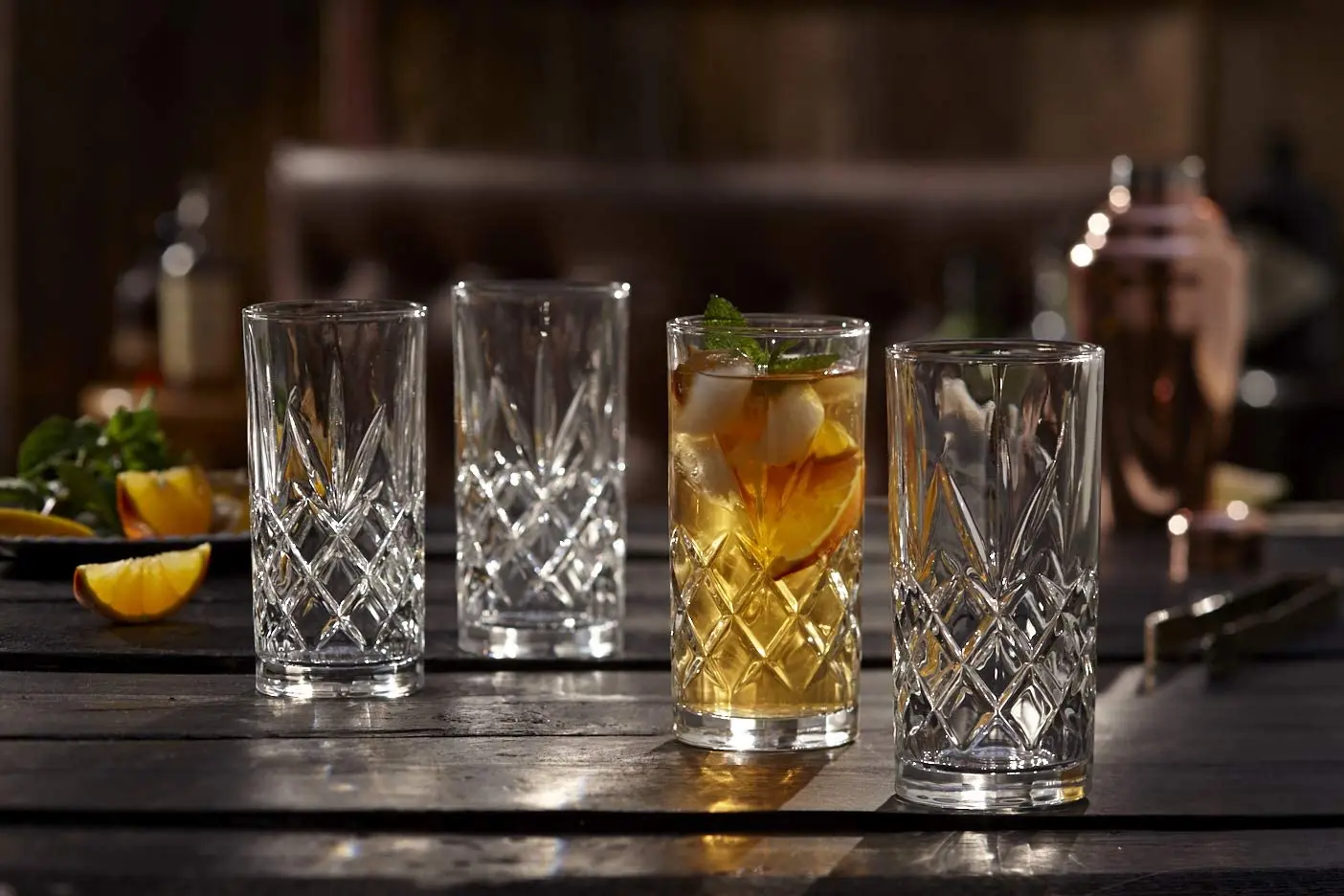 Высокие стаканы Highball чашки 12 унций текстурированная дизайнерская стеклянная посуда для питьевой воды