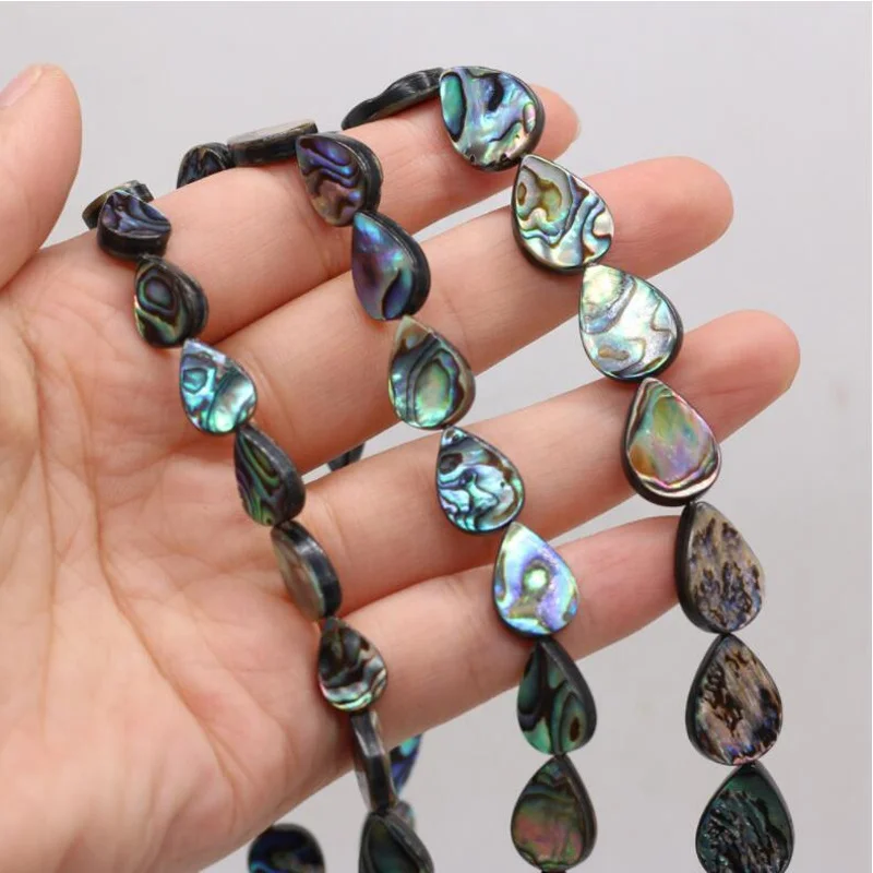 Natural Water Drop Abalone Shell Beads Fashion Shell Jewelry Pendant  DIY Jewelry Accessories