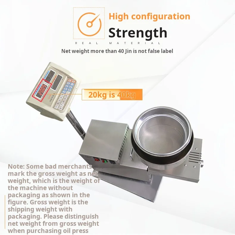 Commercial Household Fast Oil Press Electric Small And Medium Stainless Steel Automatic Intelligent Hot And Cold Oil Press