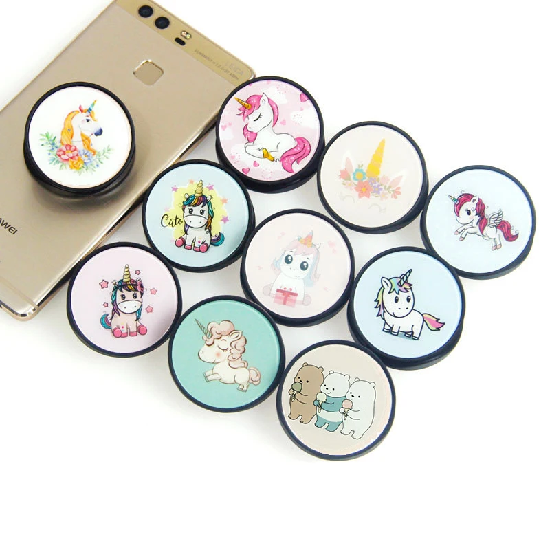 Free Sample Wholesale Blank Custom Glitter 3d Resin Phone Socket With Logo Sublimation Grip Up Sockets Cell Phone Holder