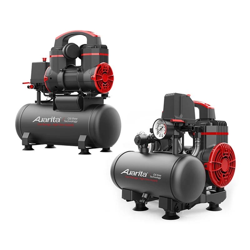 Portable Low Noise 220 Volt Oil-free Silent Mini Air Compressor Price 1hp With 3L/8L Tank