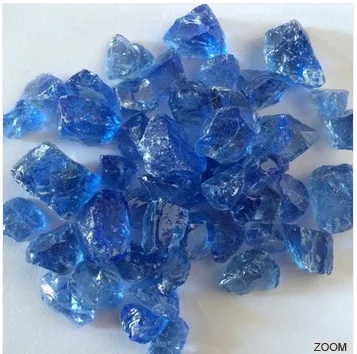 Садовые большие шлаковые стеклянные камни цветное стекло Recycla сломанное дробленое