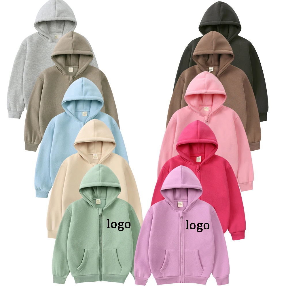 Custom Fall winter  kids toddler girls dress smock candy  blank crew neck long sleeve cotton fleece kids girls tunic sweatshirts