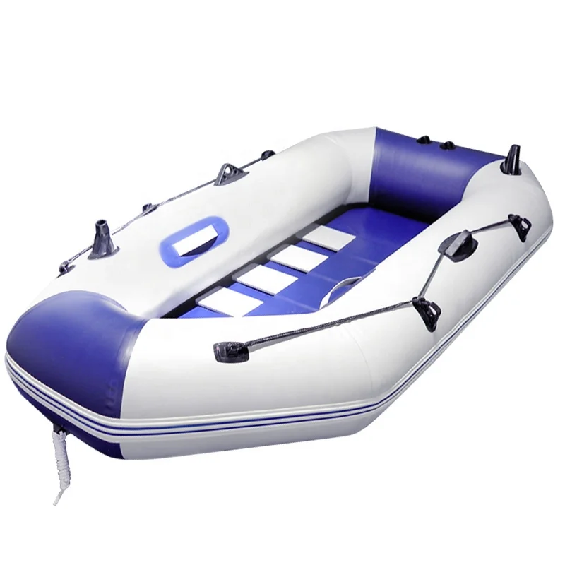 China cheap drop stitch rigid fishing PVC small inflatable boat with aluminum oars