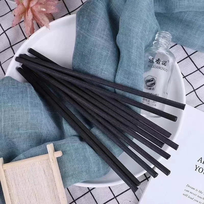 Wholesale Household Eco Friendly Fragrance Custom Reed Diffuser Bagged Black Fiber Sticks Home Fragrance Decoration