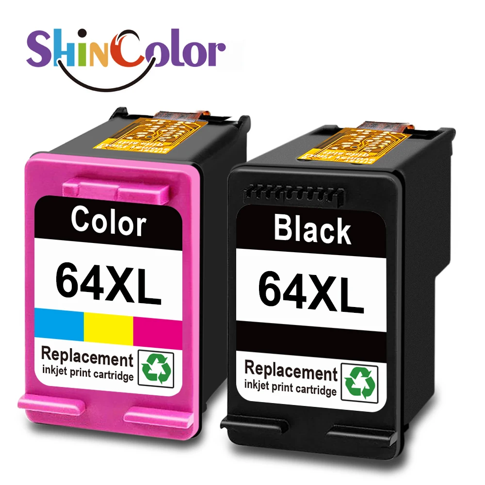 ShinColor 64 XL 64XL Премиум Восстановленный цветной струйный для HP64 HP64XL HP зависть фото 6230 6232 7134 7155 принтер
