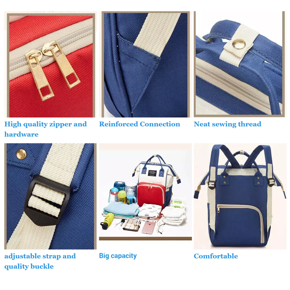 Wholesale multifunctional backpacks Waterproof Large Capacity Multi-Function Baby Bag Diaper Bag Backpack Maternity Nappy Bags