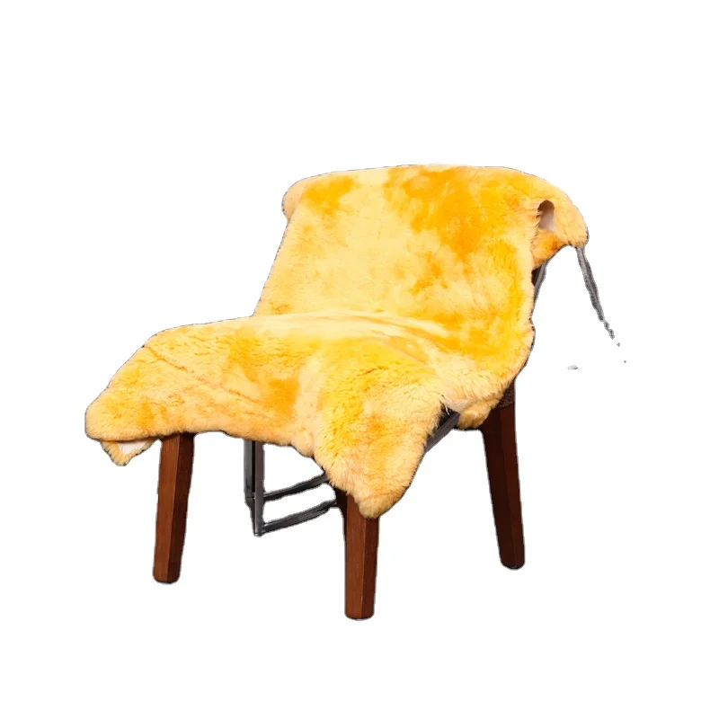 rectangle rounded Faux Fur Rug Custom Luxury Faux Sheepskin Fur Carpet and Rug