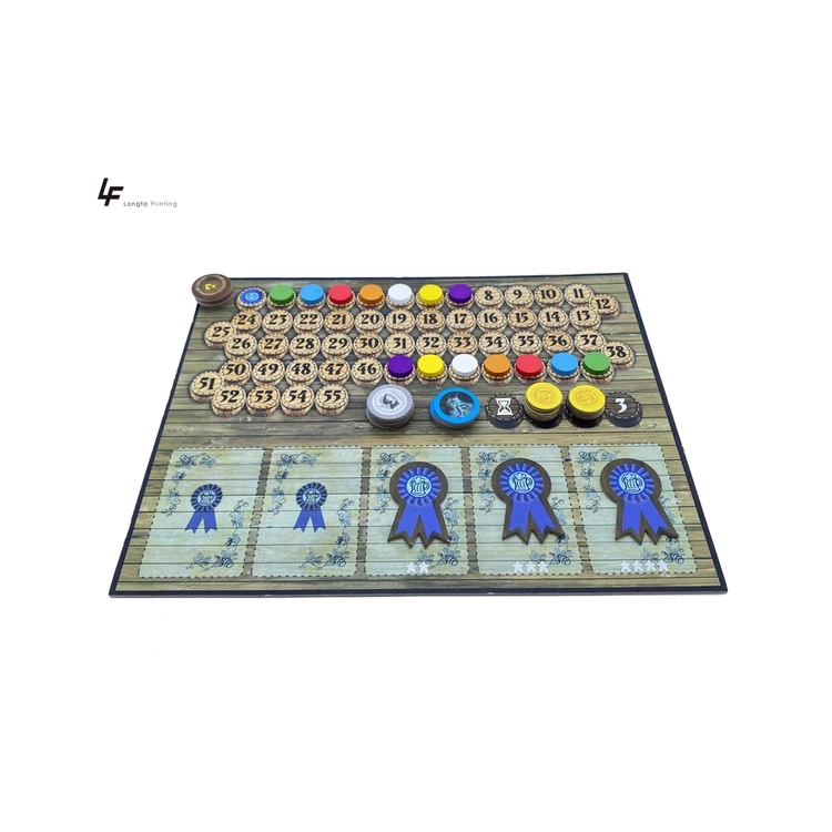 Small Size Art Paper Card Grey board Die Cut Token Wooden Board Game Pieces