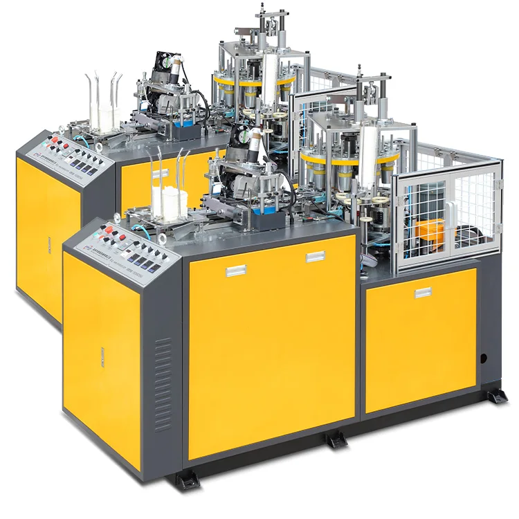 Feeding Sealing Oiling Bottom-punching Heating Automatic Environmental Paper Cup Making Machine