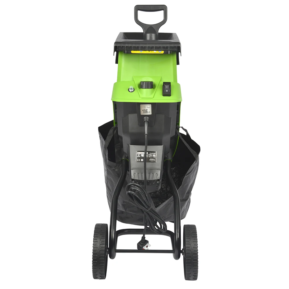 VERTAK 2500w Electric garden wood branch cutting chipper shredder machine