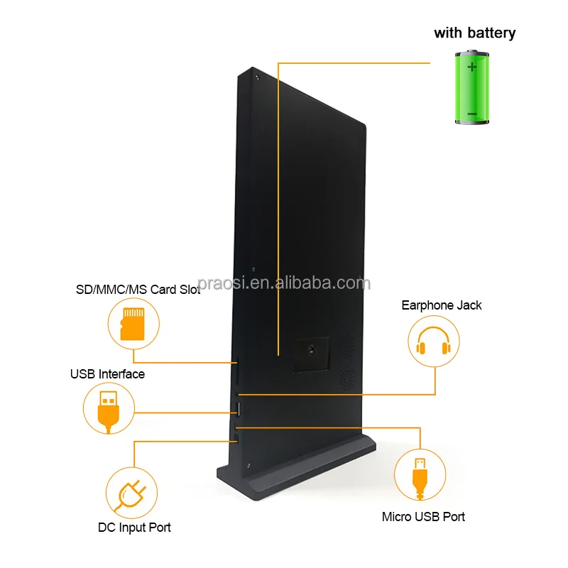 Оптовая продажа цена 10 дюймов вертикальный ЖК-монитор Full HD сенсорный экран дисплея рекламы Signage цифров