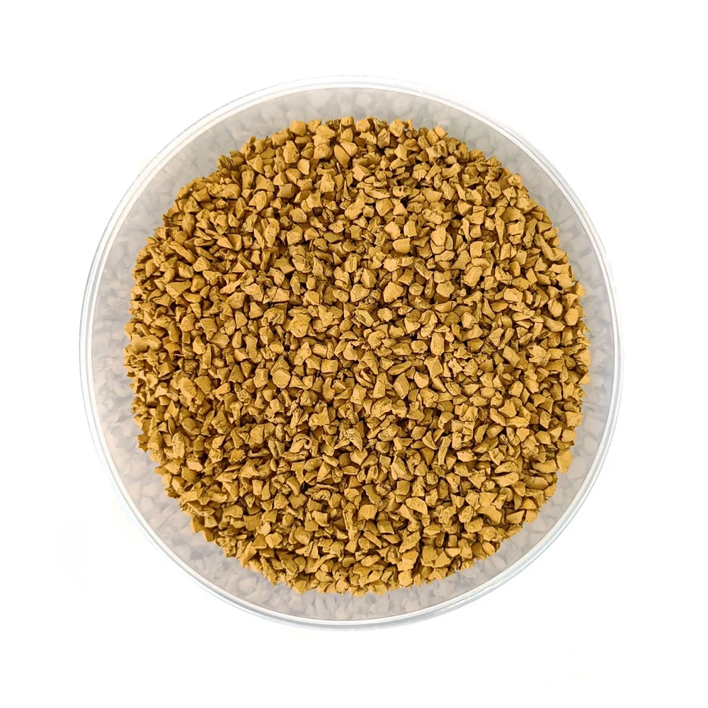 Good quality colored rubber granules colored with MULTILAYER technology reliable supplier elastic rubber crumb in bulk