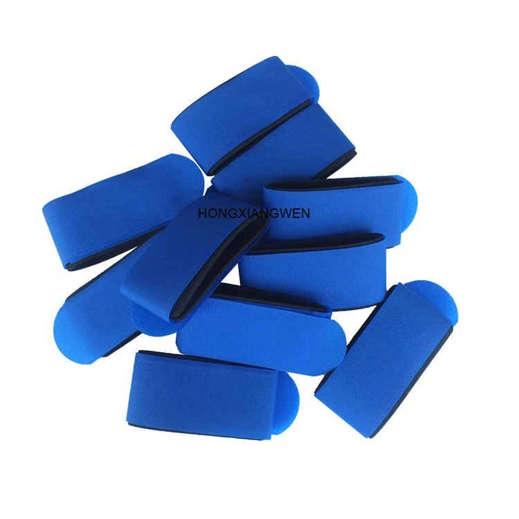 Adjustable Carrier Strap Black Ski Wraps Ties Ski Fastener Straps Ski Pole Carrier Straps Made from Premium Nylon and EVA