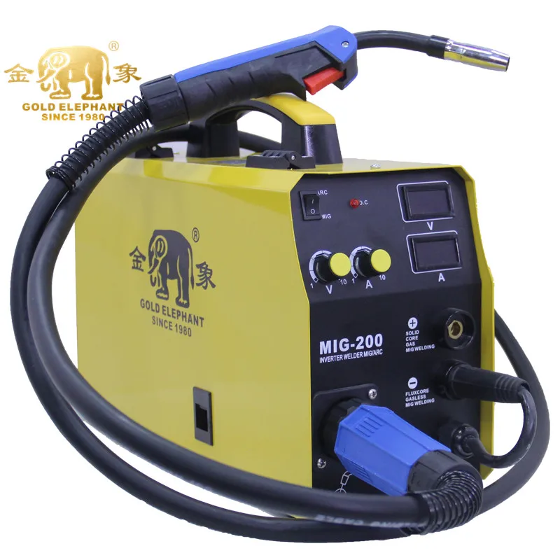  Сварочный аппарат GOLDEN ELEPHANT MIG 200 3 в 1 сварочный А mig-igbt inverter co2