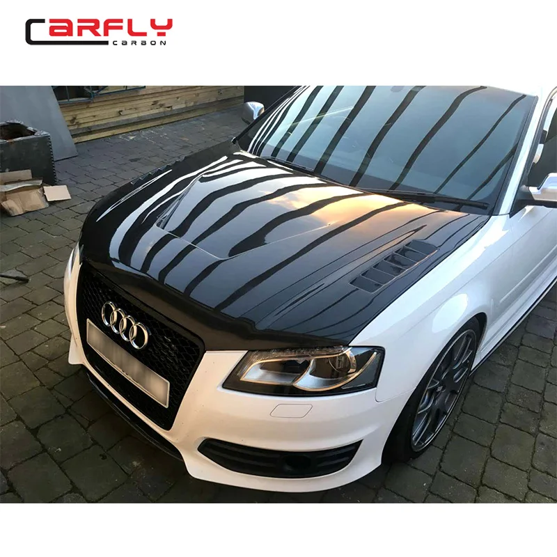 2008-2012 капот двигателя из углеродного волокна для AUDI A3 S3
