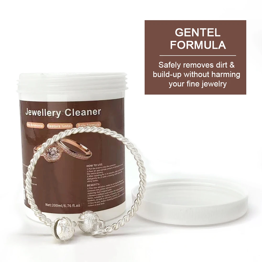 Professional Natural Silver Cleaning Jewelry Cleaners Liquid Eco Friendly Jewelry Polish Cleaning For All Jewelry