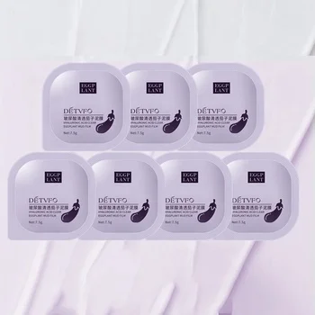 Deep Cleansing Kaolin Mud Mask Hyaluronic Acid Clear Eggplant Mud Film Facial Mask