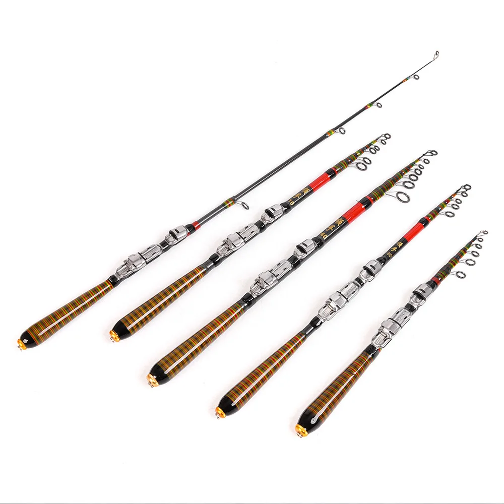 2.1M/2.4M Multifunctional Mini Rod Portable Fishing Wheel Rod Fishing Tackle Export Wholesale