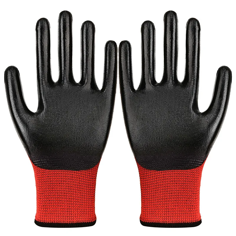 High Quality Latest Design Rubber Acid And Alkali Resistant Nitrile Gloves