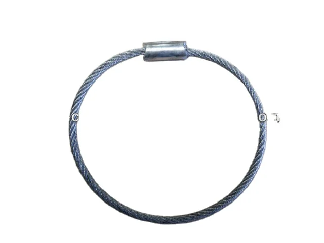 Регулируемый трос из нержавеющей стали под заказ с прессованной петлей для велосипедов и мотоциклов, стальной трос с оцинкованным покрытием