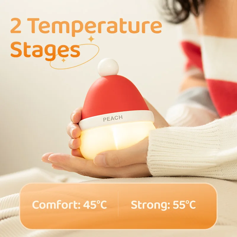 Latest 3in1 Design 4000mah Battery Bedside Table Night Dimmable Desk Christmas Led Light For Bed Room Hot Hands Hand Warmer