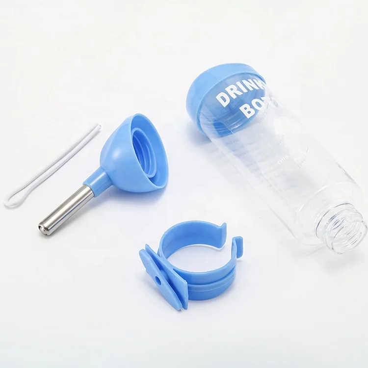 No Drip Small Animals Hamster Wire Cage Drinking Hamster Water Bottle