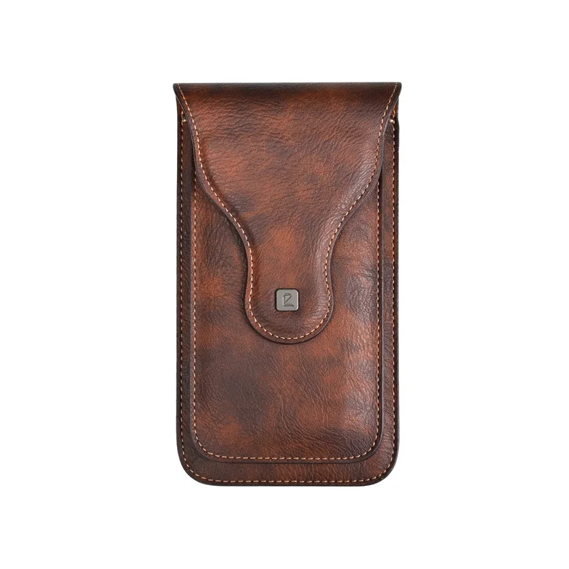 ya200 Wholesale Mens PU Leather Phone Holster Holder Pouch for Belt Mobile Phone Protective Case Phone Waist Bag