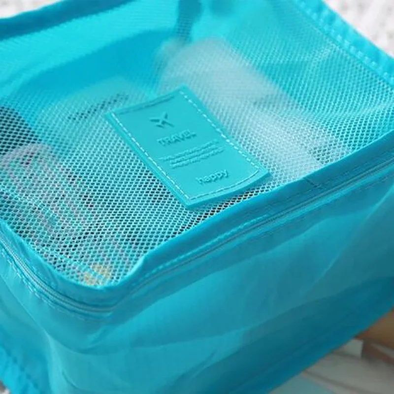 
6PCS Travel Packing Cubes Luggage Bag Travel Luggage Cases Compression Packing Cube Set Geometric Polyester Unisex Zipper Lady 
