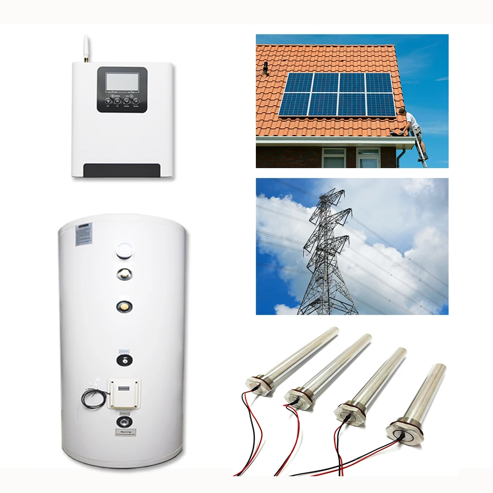 OEM ODM 4KW Solar Geyser Controller 100L-500L Water Tank AC DC Automatic Switch to Heating MPPT Solar Boiler Euro South Africa