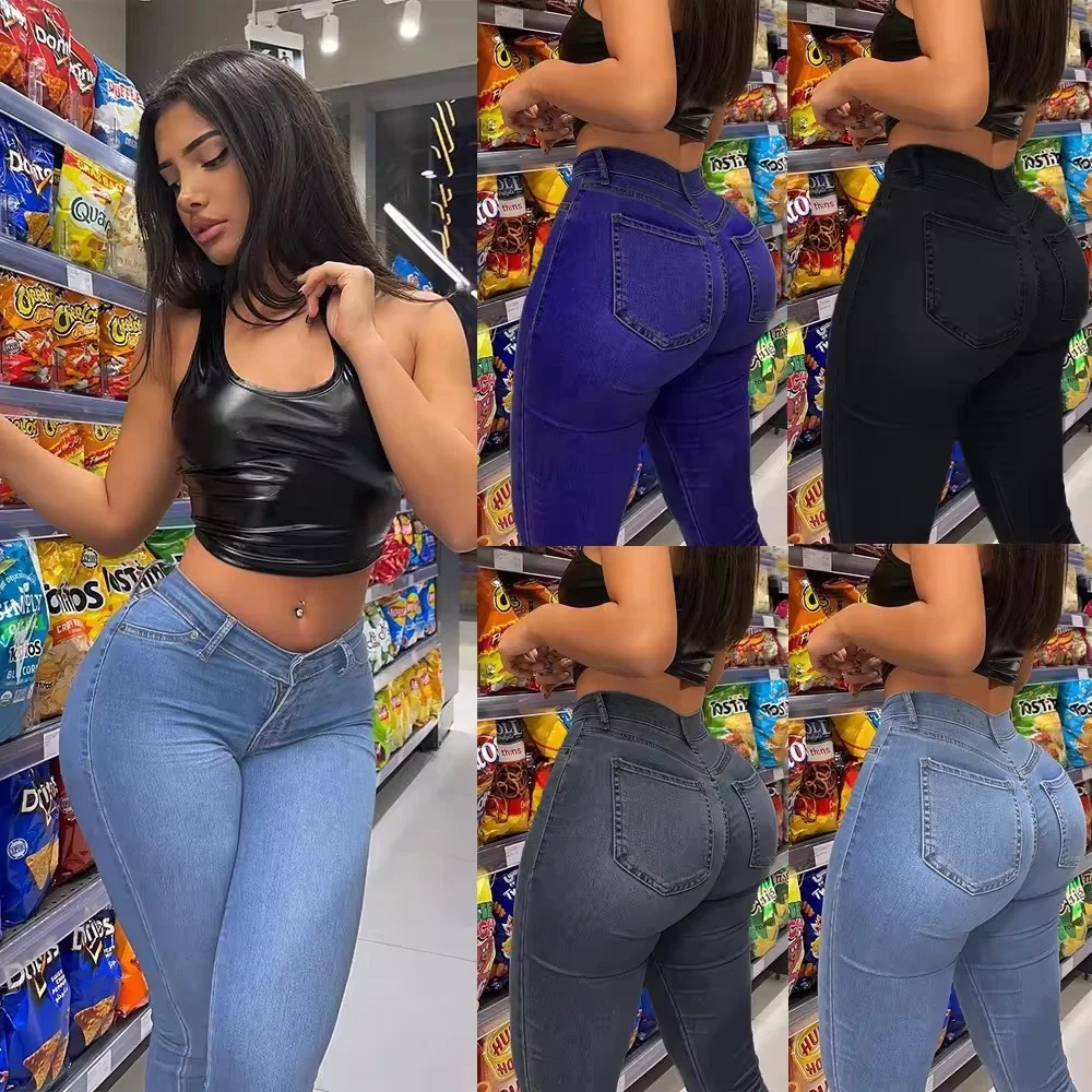 2024 Wide Leg Jeans for Women High Waist Stretchy Classic Baggy Flare Jeans Denim Pants