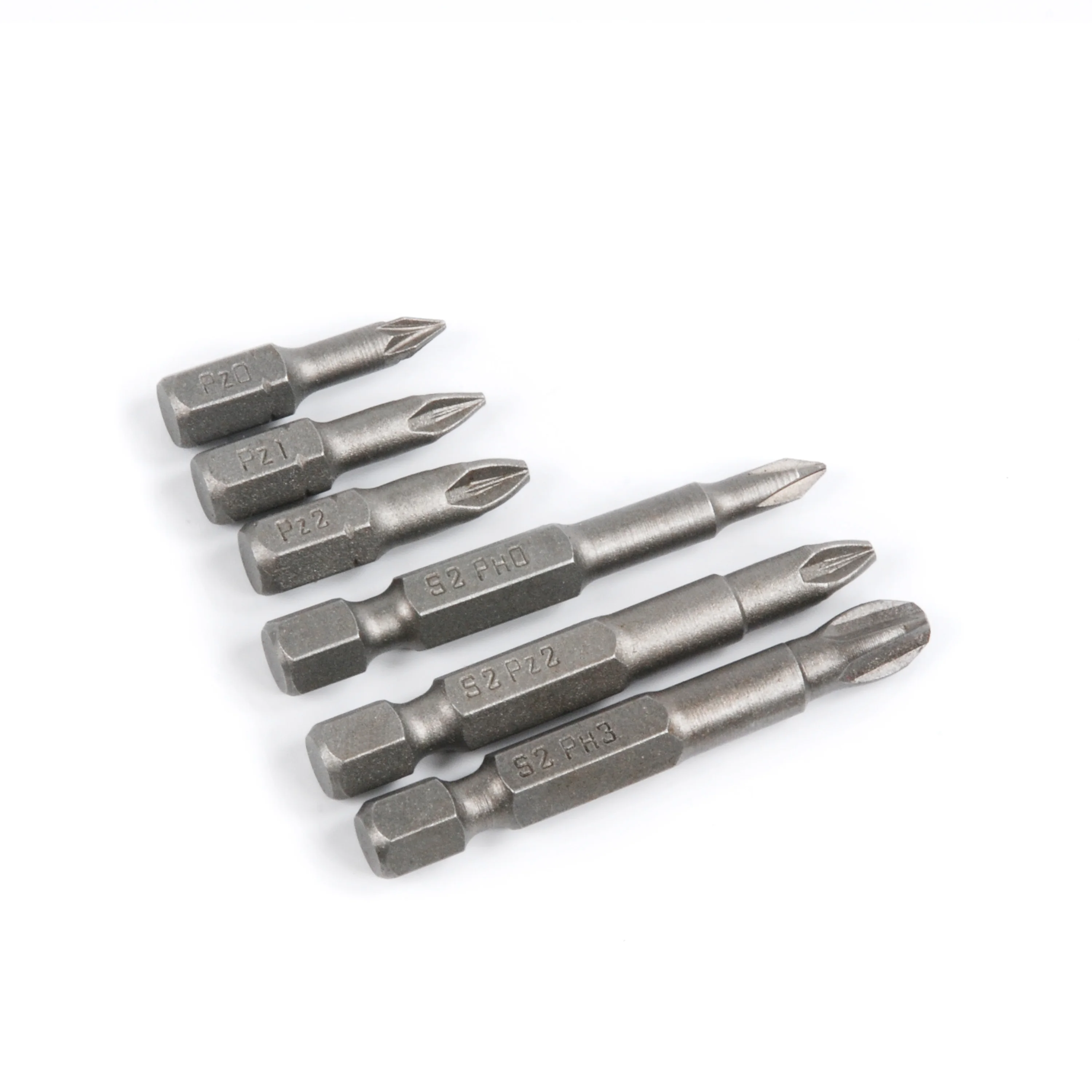 10 Pcs Factory Direct Ready To Ship Hand Tool Set High Quality 25mm/50mm S2 Fit Bit Magnetic PH/PZ Screwdriver Bits Set