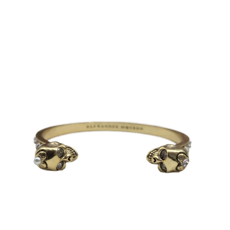 Alexanderxx McQueens Wholesale New 925 Silver Inlaid Zircon Pearl Open Bracelet with Exquisite Accessories to Give to Friends