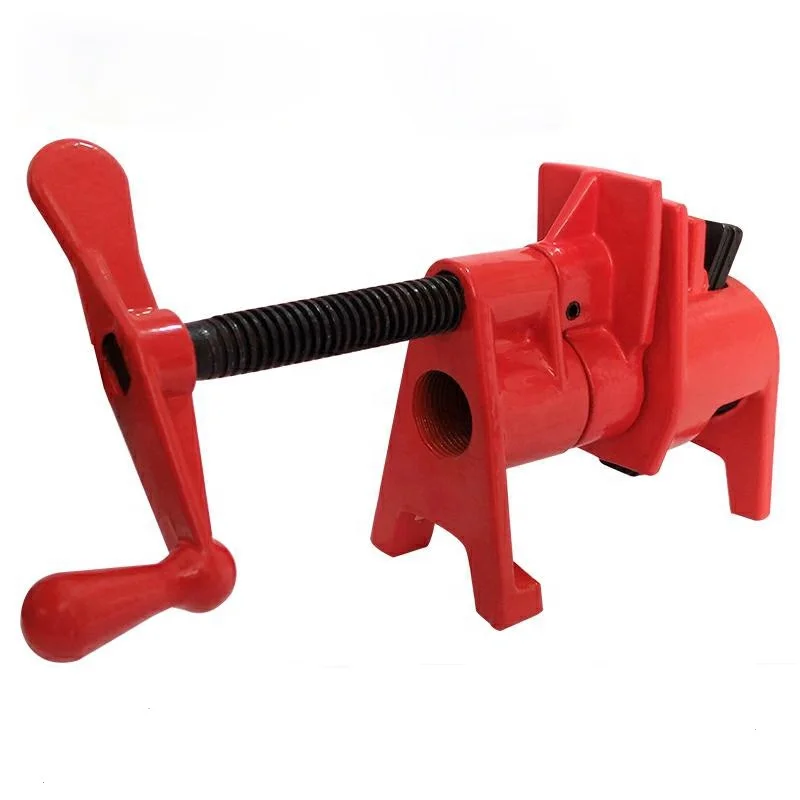 3/4 Inch pipe clamp with leg heavy duty H type quick release woodworking tools gluing pipe F clamp ductile iron