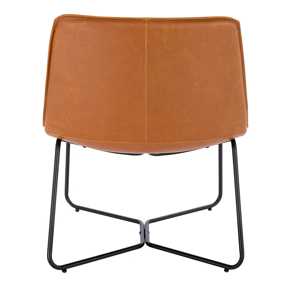 New Design Stylish Custom Leather Low Back Accent Chair For Home Hotel Leisure Chair