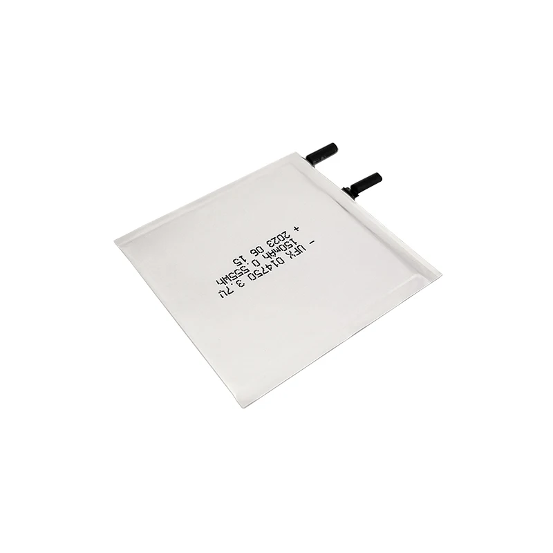 China Super Thin Battery Factory Custom Ultra Thin Lipo Battery UFX 014750 150mAh 3.7V For E-card