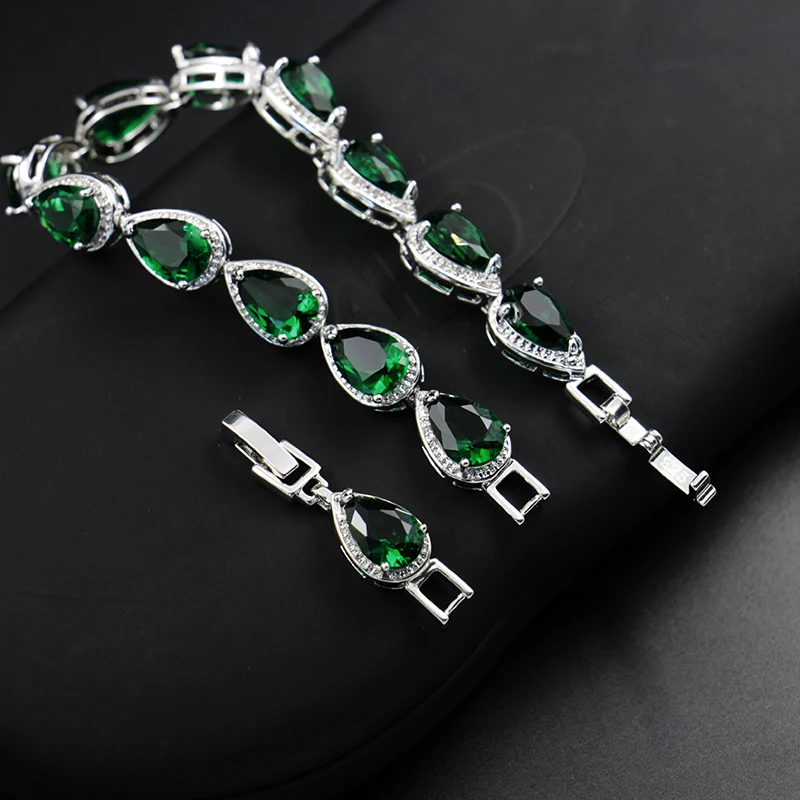 Classic American Diamond Necklaces Set Luxury Gold Jewelry Necklace Women Bridal Jewelry Set