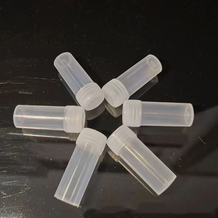 NH Plastic Tube Packaging Pp chemical use 7ml 5ml plastic vial test tube with caps