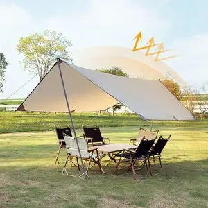 Camping Family Outdoor Water Drop Canvas Tents Glamping Luxury Hotel 5m Cotton Khaki Fabric Oxford Dome Glamping Tent