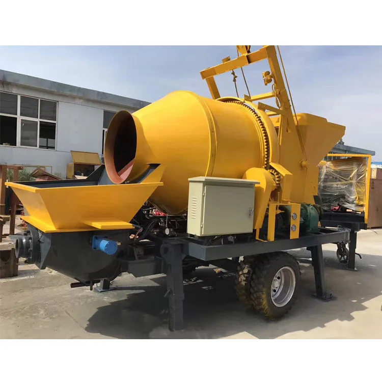 Concrete Pump with Mixer 40m3/H Capacity Construction Machinery Cement Concrete Pump