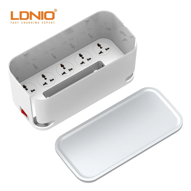 LDNIO SC5309 удлинителей управления Универсальный 5 гнезд комбо с 3 портами (стандарт порт шнуров питания коробка для хранения многофункциональная