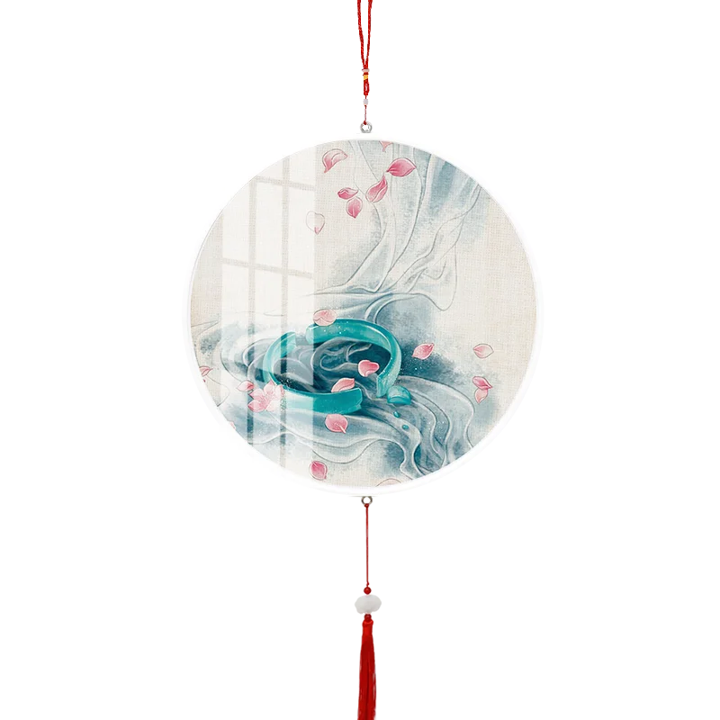 
Needle and thread printed cross stitch, Diamond painting round photo frame, Chinese antique series diy cross stitch kit 