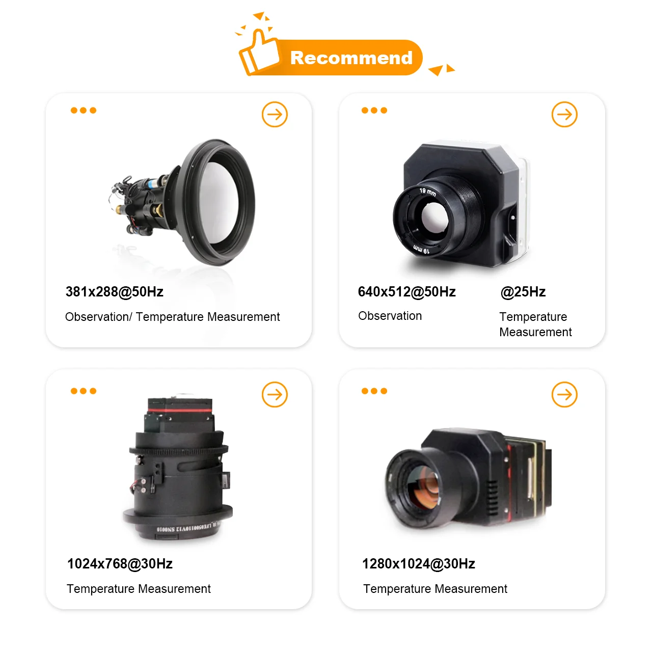 Micro Thermal Camera 640*512 Resolution 19mm CVBS 21*21 Long Detection Distance Mini Uncooled Infrared